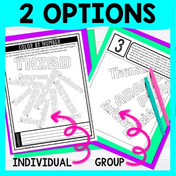 Thomas Jefferson Color by Number - Close Reading & Text Marking - Image 4