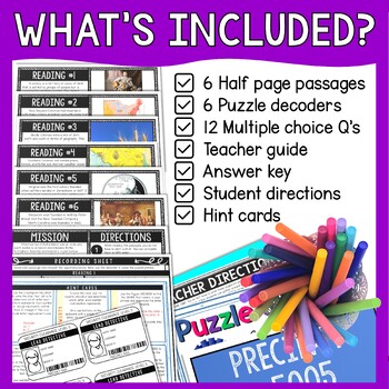 13 Colonies Reading Comprehension and Puzzle Escape Room - Image 3