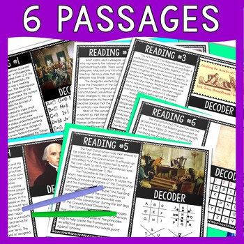 Constitutional Convention Reading Comprehension and Puzzle Escape Room - Image 2