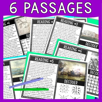 War of 1812 Reading Comprehension and Puzzle Escape Room - Image 2