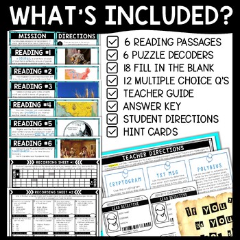 13 Colonies Escape Room Scavenger Hunt - Reading Comprehension - Image 2