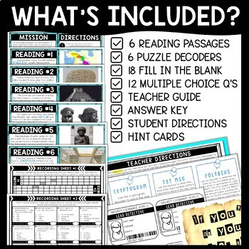 Ancient Mesopotamia Escape Room Scavenger Hunt - Reading Comprehension - Image 2