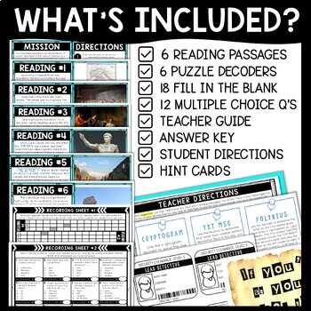 Ancient Rome Escape Room Scavenger Hunt - Reading Comprehension - Image 2