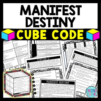 Manifest Destiny Cube Stations - Reading Comprehension Activity