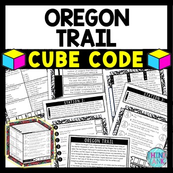 Oregon Trail Cube Stations - Reading Comprehension Activity - Westward Expansion