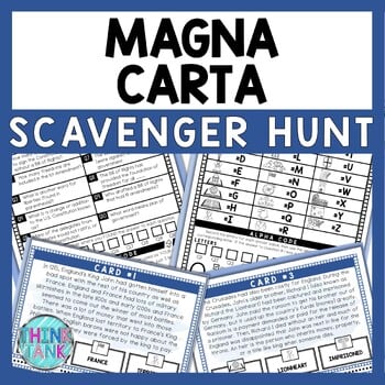 Magna Carta Scavenger Hunt - Reading Comprehension Activity