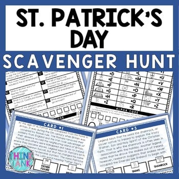 History of St. Patrick's Day Scavenger Hunt - Reading Comprehension