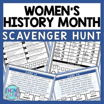 Women's History Month Scavenger Hunt - Reading Comprehension