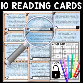Immune System Scavenger Hunt Reading Comprehension Activity - Human Body - Image 3