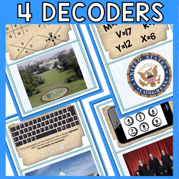 Branches of Government ESCAPE ROOM - Reading Comprehension Activity - Image 4