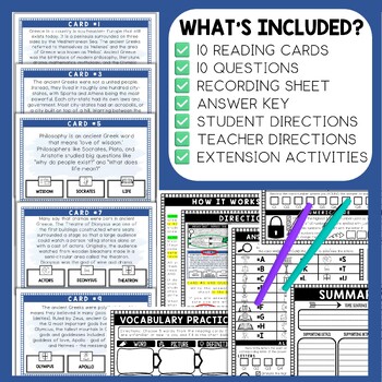 Ancient Greece Scavenger Hunt - Reading Comprehension Activity - Image 2