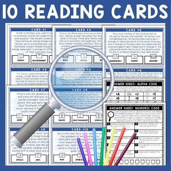 Olympian Gods Ancient Greece Scavenger Hunt - Reading Comprehension Activity - Image 3