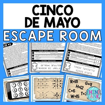 Cinco de Mayo ESCAPE ROOM - Reading Comprehension Activity - May 5th