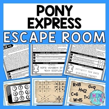 Pony Express ESCAPE ROOM - Reading Comprehension Activity