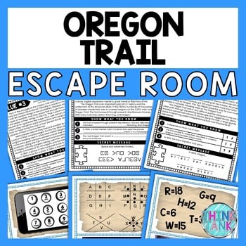 Oregon Trail ESCAPE ROOM - Reading Comprehension Activity