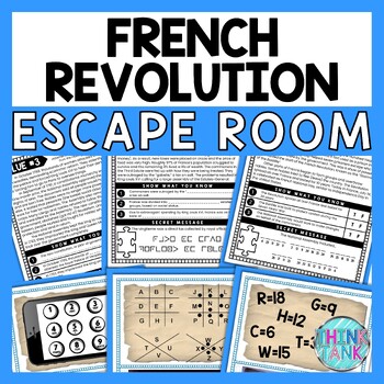 French Revolution ESCAPE ROOM - Reading Comprehension Activity