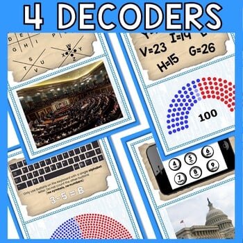 Legislative Branch ESCAPE ROOM - Reading Comprehension Activity - Image 4