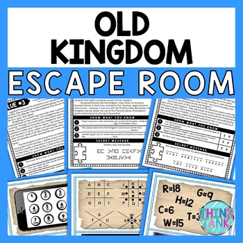 Old Kingdom ESCAPE ROOM - Reading Comprehension Activity - Ancient Egypt