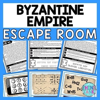 Byzantine Empire ESCAPE ROOM - Reading Comprehension Activity