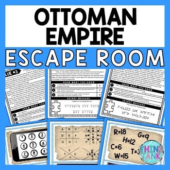 Ottoman Empire ESCAPE ROOM - Reading Comprehension Activity