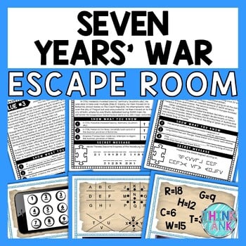 Seven Years' War ESCAPE ROOM - Reading Comprehension Activity