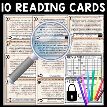 History of Valentine's Day Scavenger Hunt Reading Comprehension Activity - Image 3