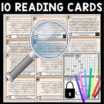 Checks and Balances Scavenger Hunt Reading Comprehension Activity - Image 3