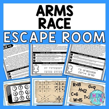 Arms Race ESCAPE ROOM - Reading Comprehension Activity - Cold War