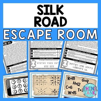 Silk Road ESCAPE ROOM - Reading Comprehension Activity - Ancient China