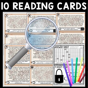 Seven Years' War Scavenger Hunt Reading Comprehension Activity - Image 3