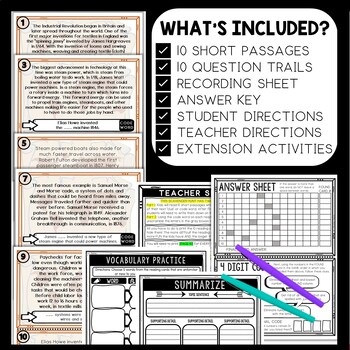 Industrial Revolution Scavenger Hunt Reading Comprehension Activity - Image 2