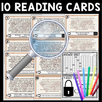 Industrial Revolution Scavenger Hunt Reading Comprehension Activity - Image 3