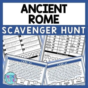 Ancient Rome Scavenger Hunt - Reading Comprehension Activity