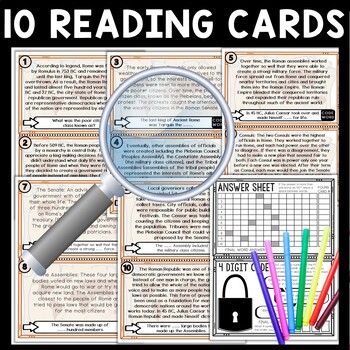Roman Republic Scavenger Hunt Reading Comprehension Activity - Ancient Rome - Image 3