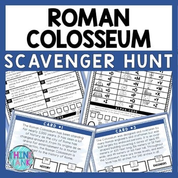 Roman Colosseum Scavenger Hunt - Reading Comprehension Activity - Ancient Rome