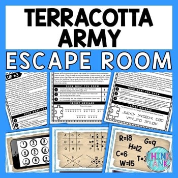 Terracotta Army ESCAPE ROOM - Reading Comprehension Activity - Ancient China