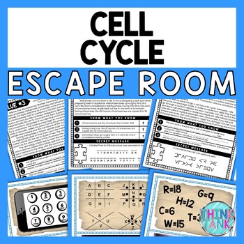 Cell Cycle ESCAPE ROOM - Reading Comprehension Activity - Mitosis