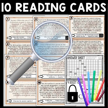 Silk Road Scavenger Hunt Reading Comprehension Activity - Ancient China - Image 2