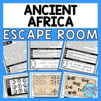 Ancient Africa ESCAPE ROOM - Reading Comprehension Activity