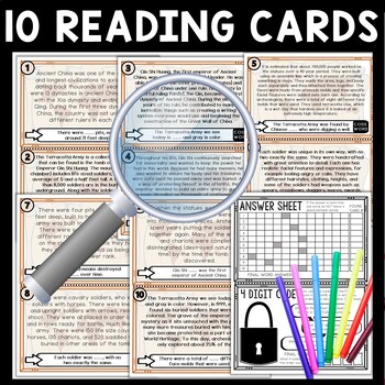 Terracotta Army Scavenger Hunt Reading Comprehension Activity - Ancient China - Image 3