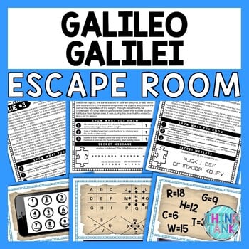 Galileo ESCAPE ROOM - Reading Comprehension Activity - Physics and Astronomy