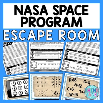 NASA Space Program ESCAPE ROOM - Reading Comprehension Activity