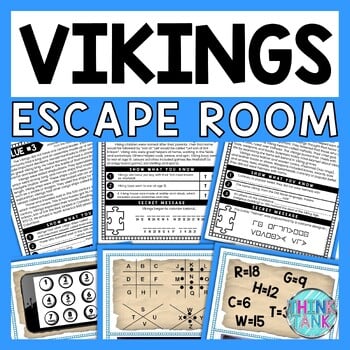 Vikings ESCAPE ROOM - Reading Comprehension Activity