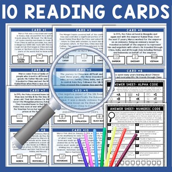 Marco Polo Scavenger Hunt - Reading Comprehension Activity - Ancient China - Image 3