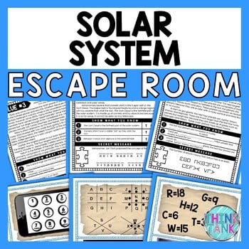 Solar System ESCAPE ROOM - Reading Comprehension Activity