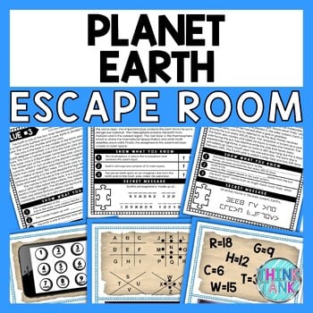 Planet Earth ESCAPE ROOM - Reading Comprehension Activity - Solar System