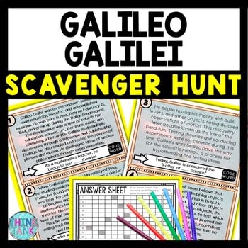 Galileo Galilei Scavenger Hunt Reading Comprehension Activity