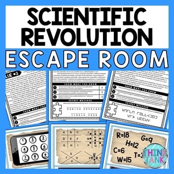 Scientific Revolution ESCAPE ROOM - Reading Comprehension Activity