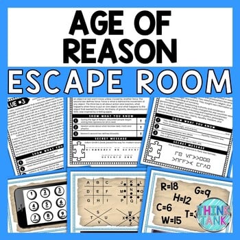 Enlightenment ESCAPE ROOM - Reading Comprehension Activity - Age of Reason