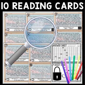 Solar System Scavenger Hunt Reading Comprehension Activity - Image 3